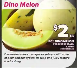 Loblaws PC DINO MELON offer