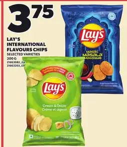 Loblaws LAY'S INTERNATIONAL FLAVOURS CHIPS offer
