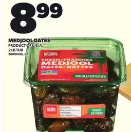 Loblaws MEDJOOL DATES, 2 LB TUB offer