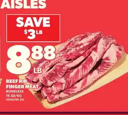 Loblaws BEEF RIB FINGER MEAT offer