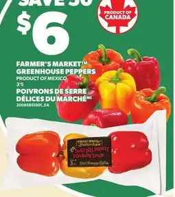 Independent Grocer FARMER'S MARKET GREENHOUSE PEPPERS, 3'S offer