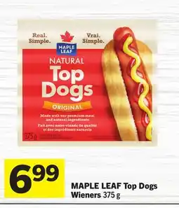 Foodland MAPLE LEAF Top Dogs Wieners offer