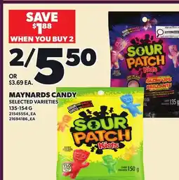Loblaws MAYNARDS CANDY offer