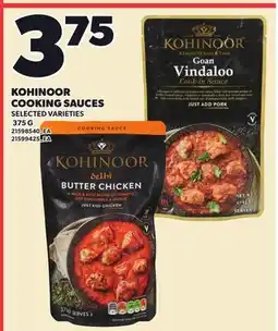 Loblaws KOHINOOR COOKING SAUCES offer