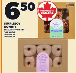 Loblaws SIMPLE JOY DONUTS offer