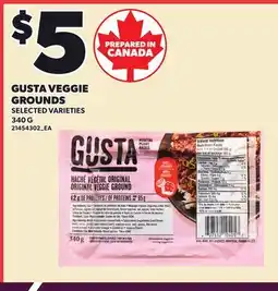 Loblaws GUSTA VEGGIE GROUNDS offer