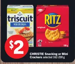 Foodland CHRISTIE Snacking or Mini Crackers selected offer