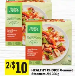 Foodland HEALTHY CHOICE Gourmet Steamers offer