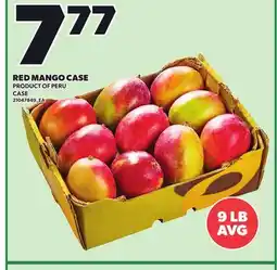 Loblaws RED MANGO CASE, 9 LB AVG offer
