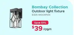 Bath Depot Bombay Collection Outdoor light fixture offer