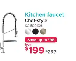 Bath Depot Kitchen faucet Chef-style offer