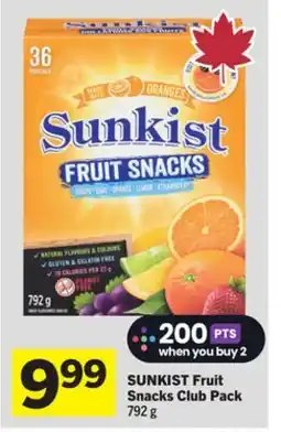 Foodland SUNKIST Fruit Snacks offer