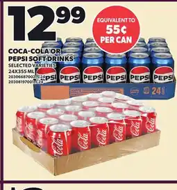 Loblaws COCA-COLA OR PEPSI SOFT DRINKS offer