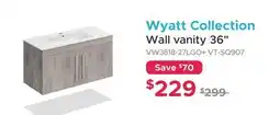 Bath Depot Wyatt Collection Wall vanity 36 offer