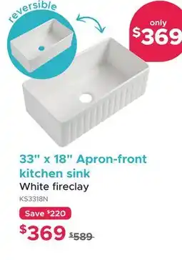 Bath Depot Apron-front kitchen sink White fireclay offer