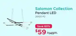 Bath Depot Salomon Collection Pendant LED offer