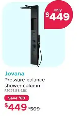Bath Depot Jovana Pressure balance shower column offer
