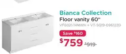 Bath Depot Bianca Collection Floor vanity 60 offer