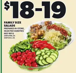 Loblaws FAMILY SIZE SALADS offer