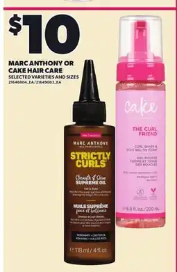Loblaws MARC ANTHONY OR CAKE HAIR CARE offer
