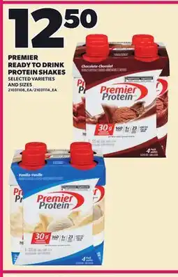 Loblaws PREMIER READY TO DRINK PROTEIN SHAKES offer