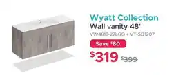 Bath Depot Wyatt Collection Wall vanity 48 offer