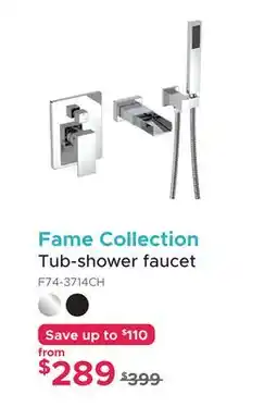 Bath Depot Fame Collection Tub-shower faucet offer