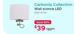 Bath Depot Carbonia Collection Wall sconce LED offer