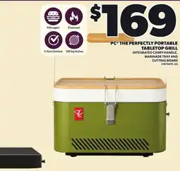Loblaws PC THE PERFECTLY PORTABLE TABLETOP GRILL offer