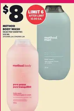 Loblaws METHOD BODY WASH offer