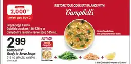 Fortinos CAMPBELL'S READY TO SERVE SOUPS offer