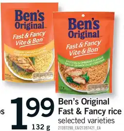 Fortinos BEN'S ORIGINAL OR FAST & FANCY RICE offer