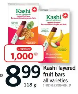 Fortinos KASHI LAYERED FRUIT BARS offer