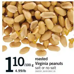Fortinos ROASTED VIRGINIA PEANUTS offer