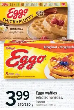 Fortinos EGGO WAFFLES, 270/280g offer