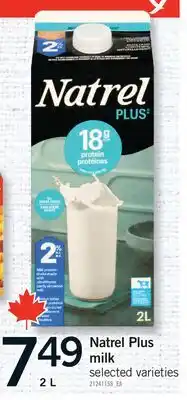 Fortinos NATREL PLUS MILK offer