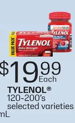 Fortinos TYLENOL , 120-200'S offer