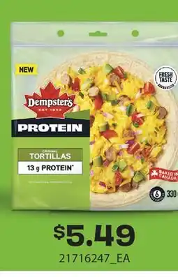 Fortinos DEMPSTER'S PROTEIN TORTILLAS offer
