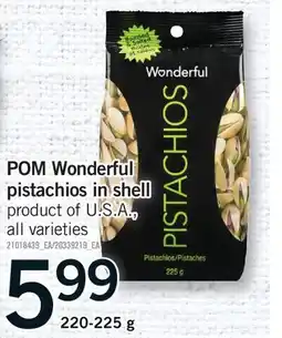 Fortinos POM WONDERFUL PISTACHIOS IN SHELL offer