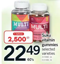 Fortinos SUKU VITAMIN GUMMIES, 60'S offer