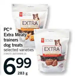 Fortinos PC EXTRA MEATY TRAINERS DOG TREATS offer