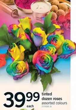 Fortinos TINTED DOZEN ROSES offer