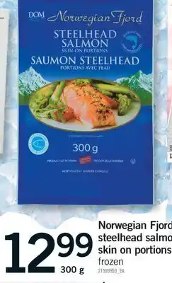 Fortinos NORWEGIAN FJORD STEELHEAD SALMON SKIN ON PORTIONS offer
