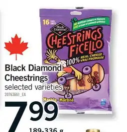 Fortinos BLACK DIAMOND CHEESTRINGS offer