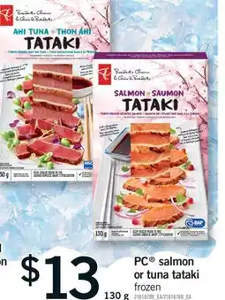 Fortinos PC SALMON OR TUNA TATAKI offer