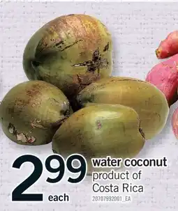 Fortinos Water Coconut offer
