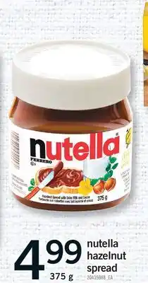 Fortinos NUTELLA HAZELNUT SPREAD offer