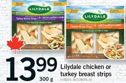 Fortinos LILYDALE CHICKEN OR TURKEY BREAST STRIPS offer