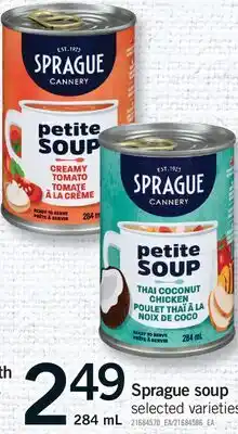 Fortinos SPRAGUE SOUP offer