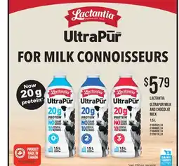 Fortinos LACTANTIA ULTRAPUR MILK AND CHOCOLAT MILK offer